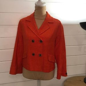 Carlisle Silk Tweed Jacket Top Size 2